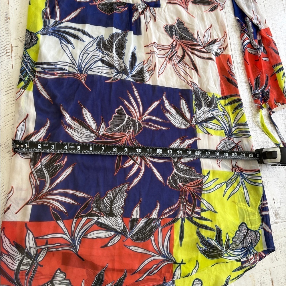 Philosophy Blue and Yellow Graphic Midi Dress - Picture 8 of 10